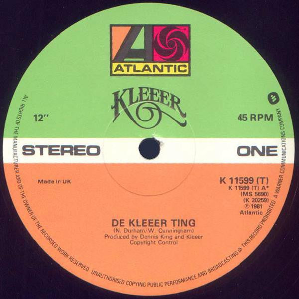 Kleeer : De Kleeer Ting / Running Back To You (12")