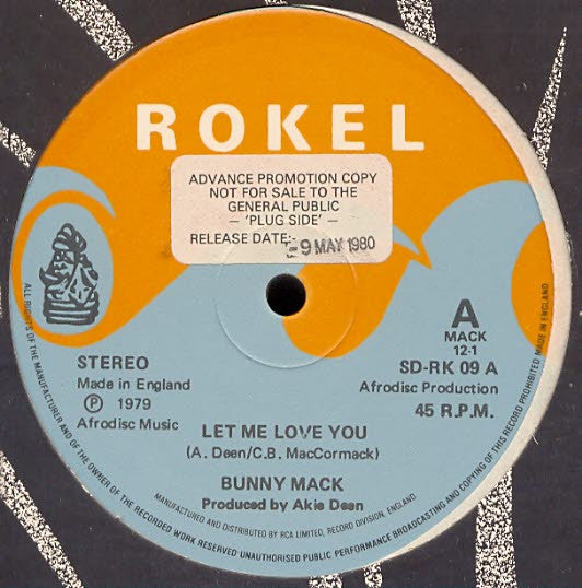 Bunny Mack : Let Me Love You (12", RE)