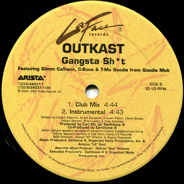 OutKast : So Fresh, So Clean / Gangsta Sh*t (12")