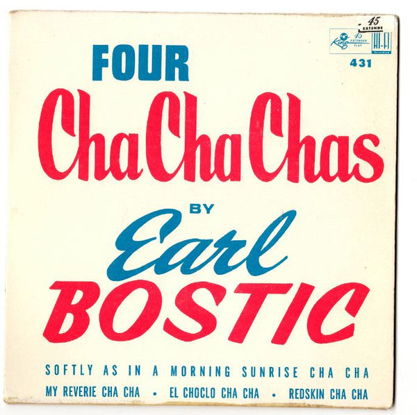 Earl Bostic : Four Cha Cha Chas (7", EP)