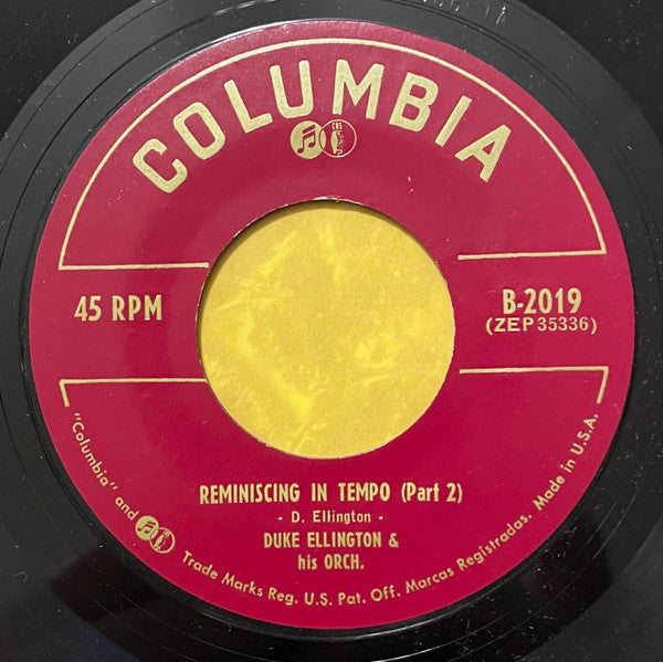 Duke Ellington And His Orchestra : Reminiscing In Tempo - EP (7", EP)