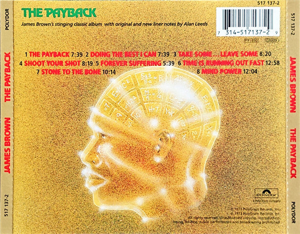 James Brown : The Payback (CD, Album, Mono, RE, RM)