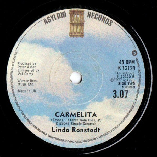 Linda Ronstadt : Tumbling Dice (7", Single)