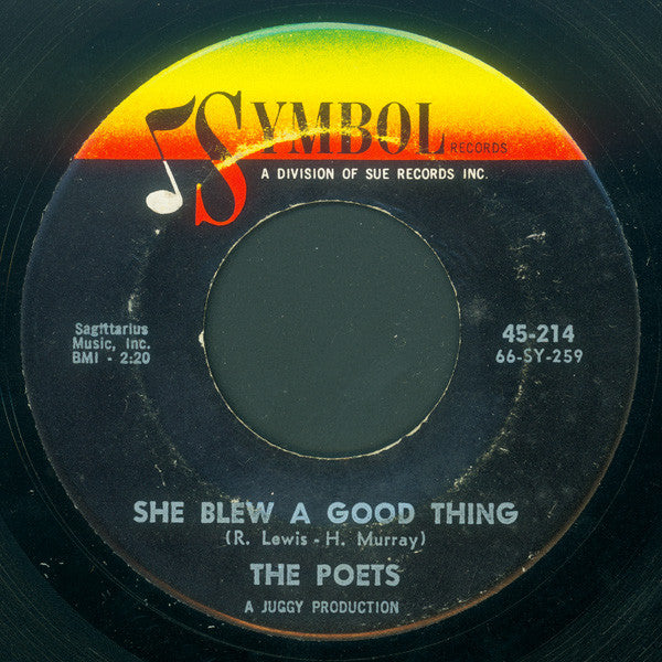 The Poets (4) : She Blew A Good Thing / Out To Lunch (7", Pit)