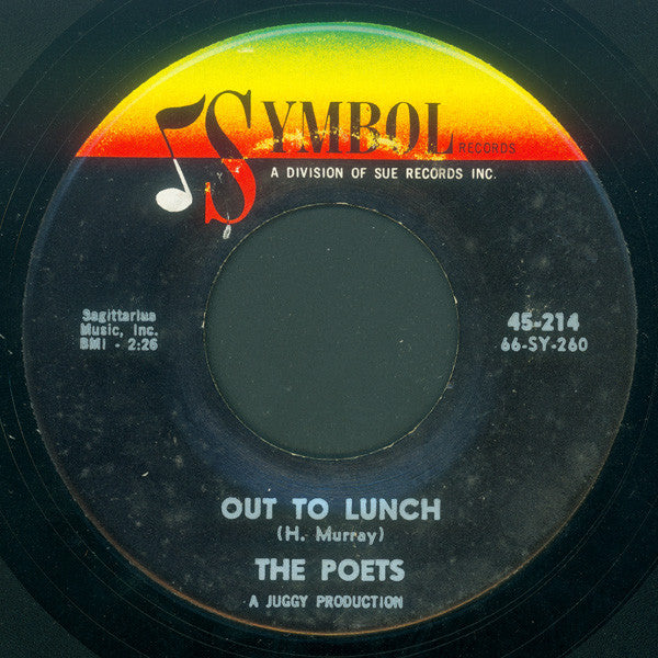 The Poets (4) : She Blew A Good Thing / Out To Lunch (7", Pit)