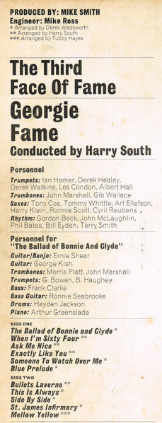 Georgie Fame : The Third Face Of Fame (LP, Album)