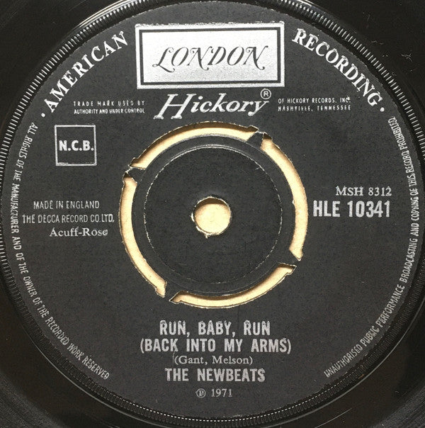 The Newbeats : Run, Baby, Run (Back Into My Arms) (7", Single)