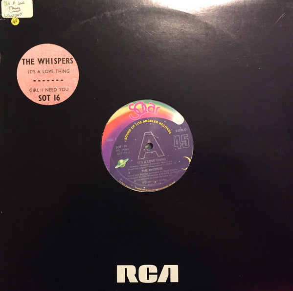 The Whispers : It's A Love Thing (12")