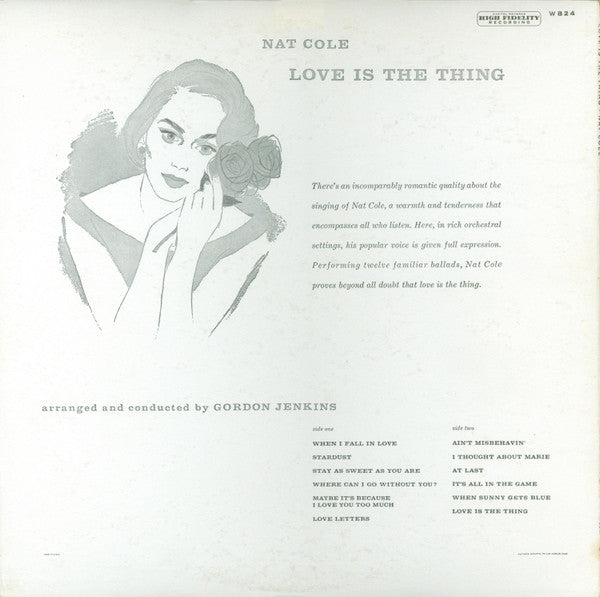 Nat King Cole : Love Is The Thing (LP, Album, Mono)