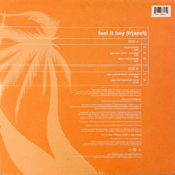 Beenie Man Feat. Janet* : Feel It Boy (12", Maxi)