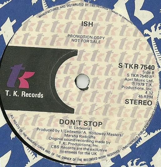 Ish Ledesma : Faster Than A Speeding Bullet (7", Promo)