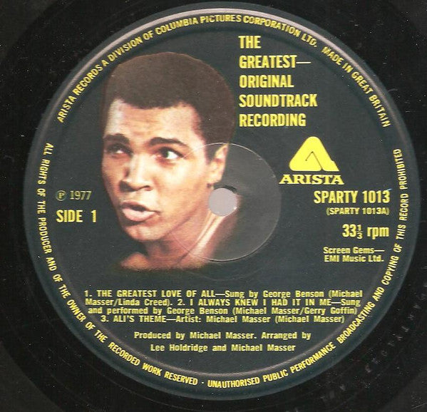 Mandrill / Michael Masser / George Benson : Muhammad Ali In "The Greatest" (Original Soundtrack) (LP, Album)