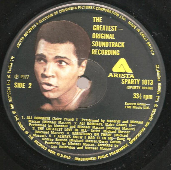 Mandrill / Michael Masser / George Benson : Muhammad Ali In "The Greatest" (Original Soundtrack) (LP, Album)