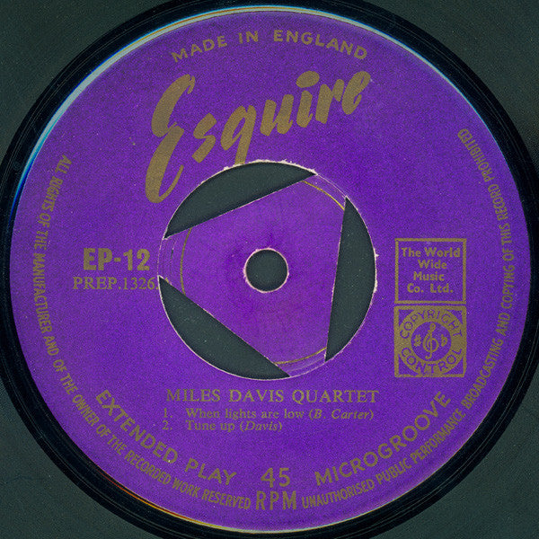 The Miles Davis Quartet : When Lights Are Low (7", EP)