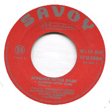 Cannonball Adderley - Donald Byrd - Horace Silver - Jerome Richardson - Paul Chambers (3) - Nat Adderley - Kenny Clarke : Bohemia After Dark / We'll Be Together Again (7", EP)