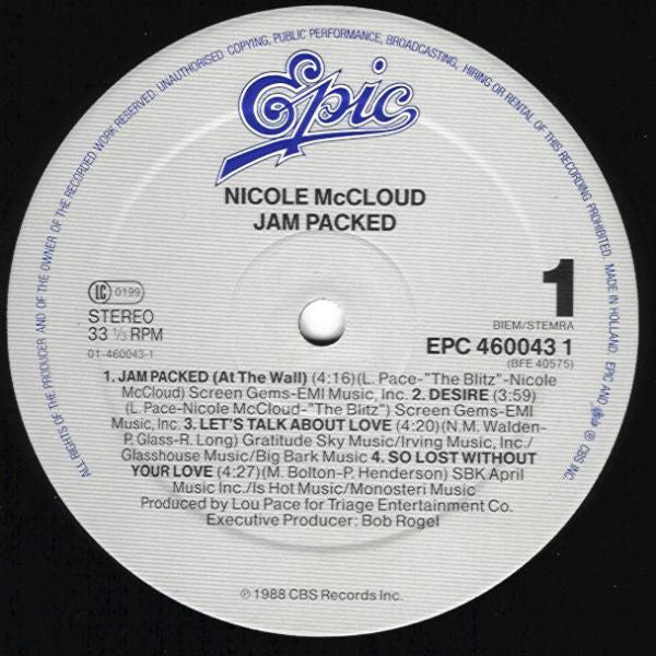 Nicole J McCloud : Jam Packed (LP, Album)