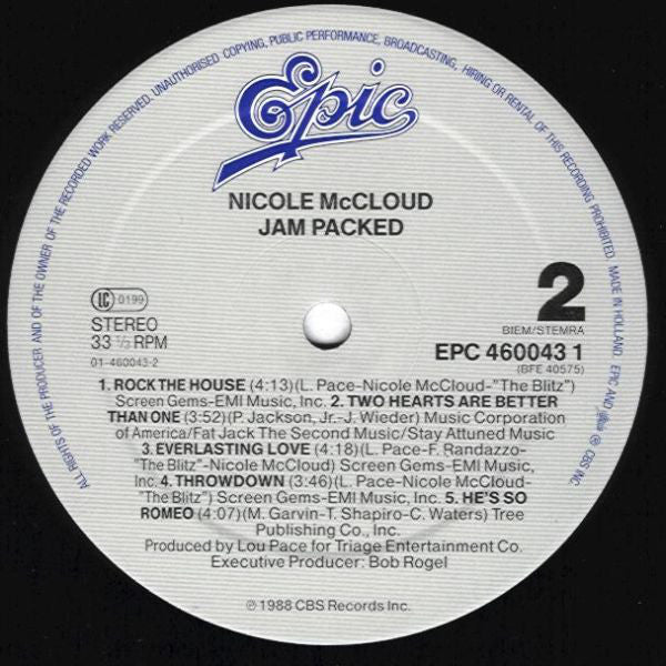 Nicole J McCloud : Jam Packed (LP, Album)