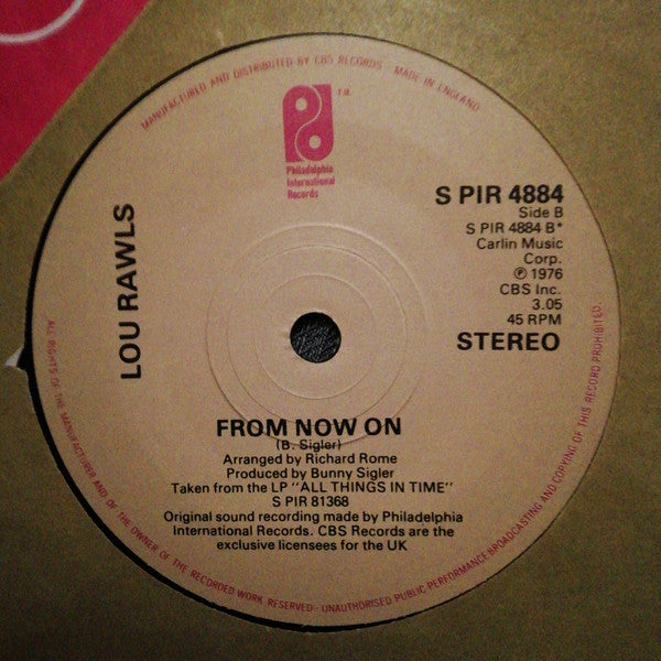 Lou Rawls : You'll Never Find Another Love Like Mine / From Now On (7", Single, RE)