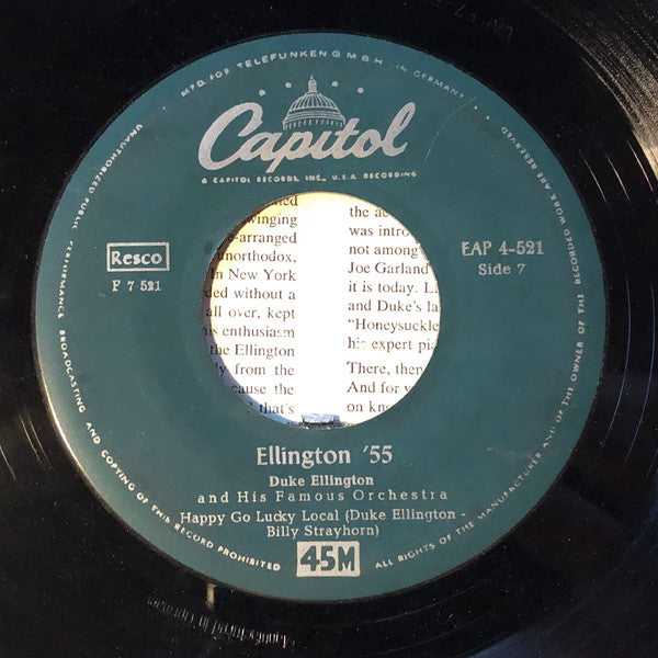 Duke Ellington And His Orchestra : Ellington '55, Part 4 (7", Single)
