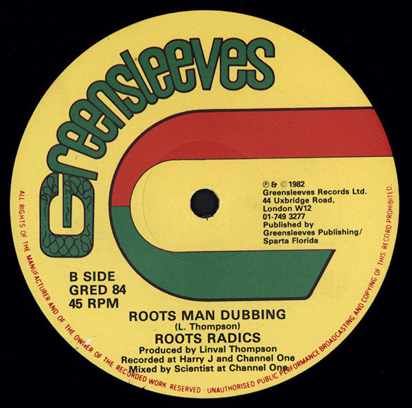 Freddie McGregor & Toyan / Roots Radics* : Roots Man Skanking / Roots Man Dubbing (12")
