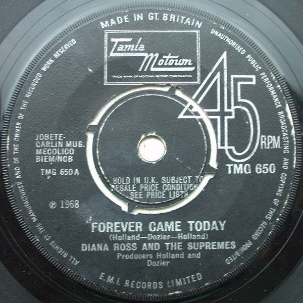 The Supremes : Forever Came Today (7", 4-P)