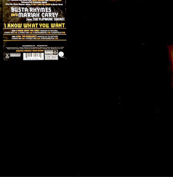 Busta Rhymes And Mariah Carey Feat. Flipmode Squad : I Know What You Want (12", Single)