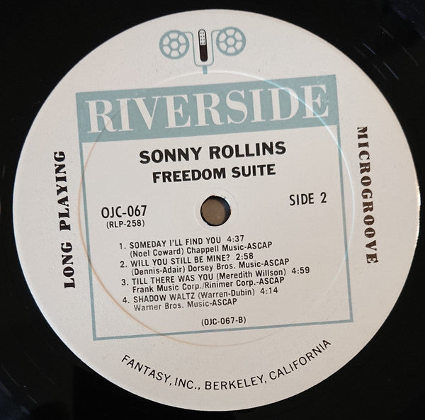 Sonny Rollins : Freedom Suite (LP, Album, RE)