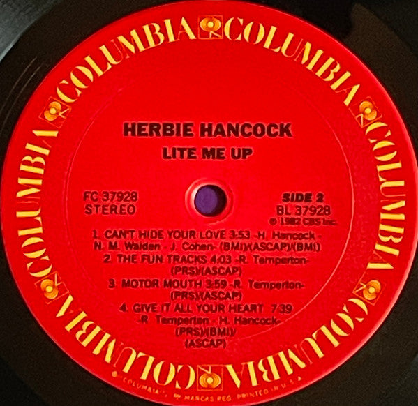 Herbie Hancock : Lite Me Up (LP, Album)