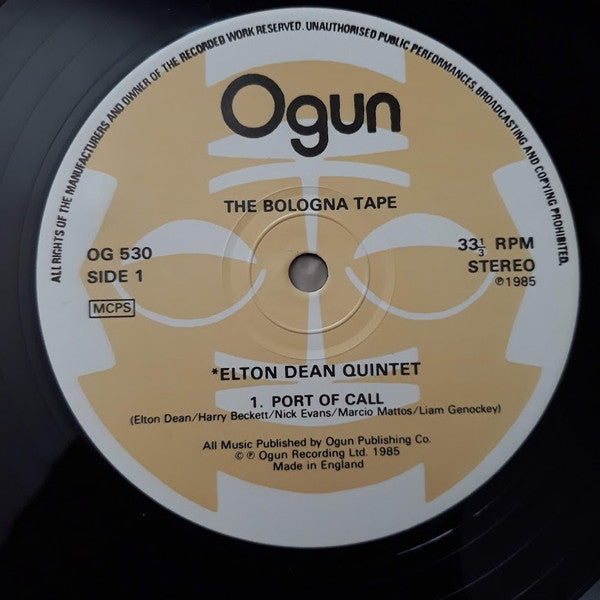 Elton Dean Quintet : The Bologna Tape (LP)