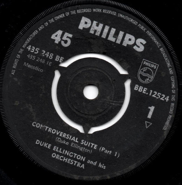 Duke Ellington And His Orchestra : Controversial Suite (7", Single)