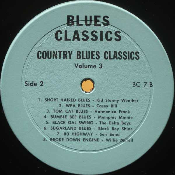 Various : Country Blues Classics Volume 3 (LP, Comp)