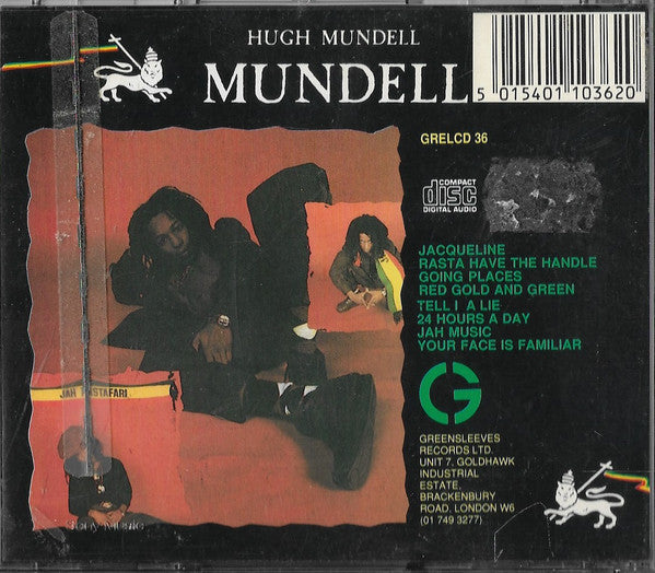 Hugh Mundell : Mundell (CD, Album, RE)