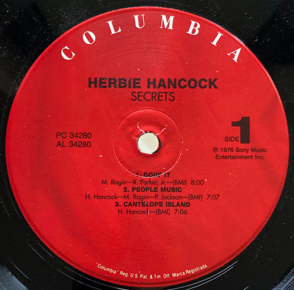 Herbie Hancock : Secrets (LP, Album, RE)
