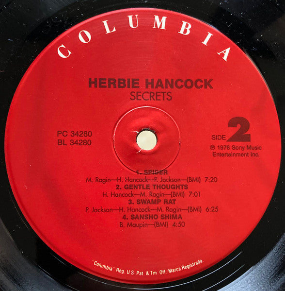 Herbie Hancock : Secrets (LP, Album, RE)