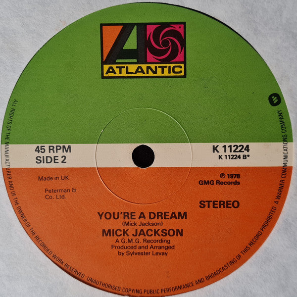 Mick Jackson : Weekend (12")
