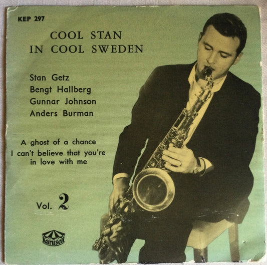 Stan Getz : Cool Stan In Cool Sweden Vol. 2 (7", EP, Lig)