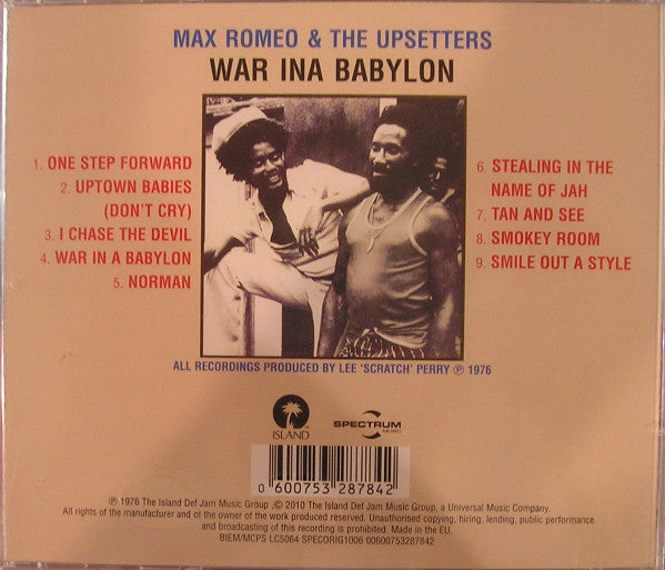 Max Romeo & The Upsetters : War Ina Babylon (CD, Album, RE)