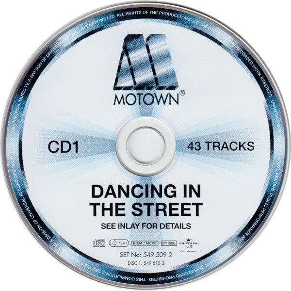 Various : Dancing In The Street - 43 Motown Dance Classics (2xCD, Comp)