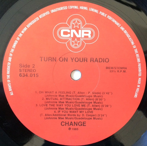 Change : Turn On Your Radio (LP, Album)