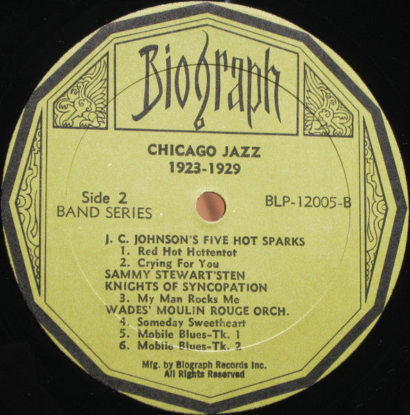 Various : Chicago Jazz 1923-1929 (LP, Comp)