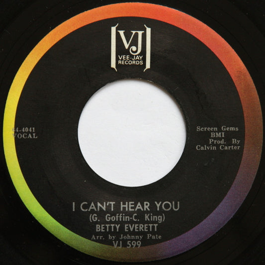 Betty Everett : I Can't Hear You (7", Single)