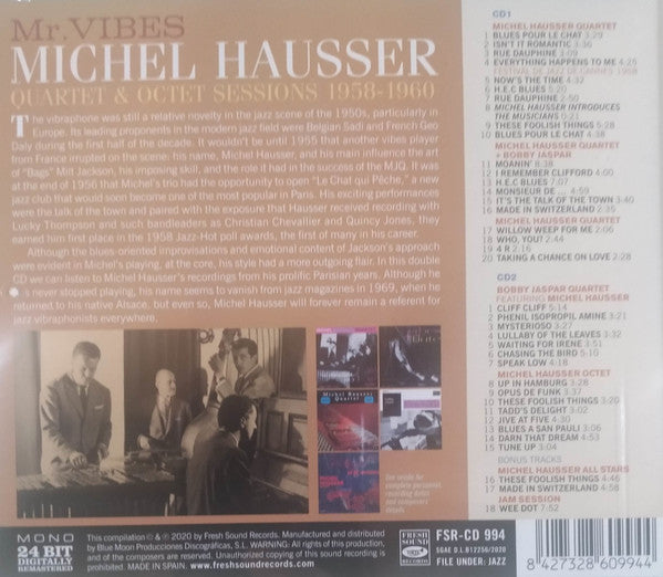 Mr. Vibes Michel Hausser Quartet* & Octet* : Quartet & Octet Sessions 1958-1960 (2xCD, Comp, RM)