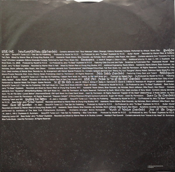 Wyclef Jean Featuring Refugee Camp All Stars : The Carnival (2xLP, Album)