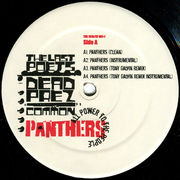 The Last Poets, Dead Prez & Common : Panthers (12", Single)