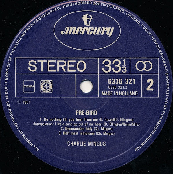 Charles Mingus : Pre-Bird (LP, Album, RE)