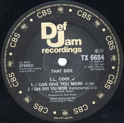 LL Cool J : I Can't Live Without My Radio (12", Single)