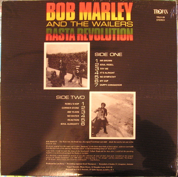 Bob Marley & The Wailers : Rasta Revolution (LP, Comp, RE)