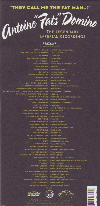 Fats Domino : They Call Me The Fat Man... (The Legendary Imperial Recordings) (4xCD, Comp, Mono, RM + Box)