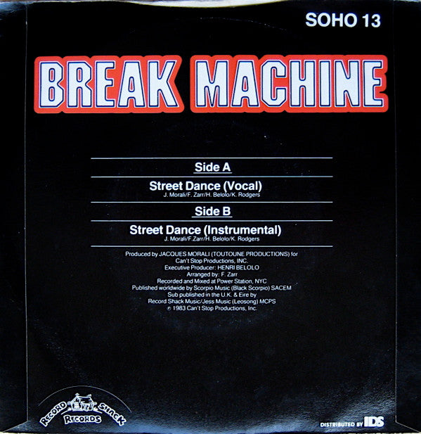 Break Machine : Street Dance (7")