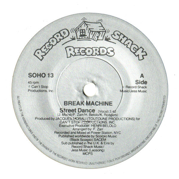 Break Machine : Street Dance (7")
